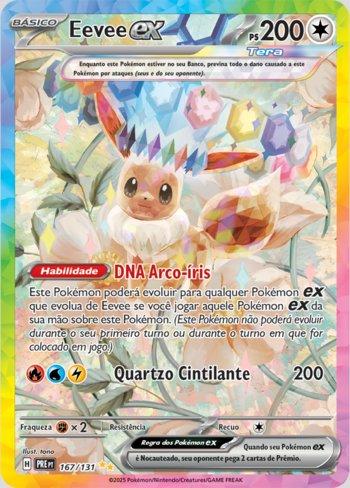 Eevee ex — Evoluções Prismáticas