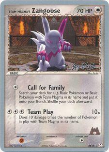 Team Magma's Zangoose (02/22)
