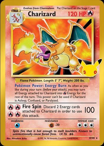 Charizard 004 — 30th Celebration — Cartas Clássicas