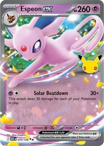 Espeon ex 070 — 30th Celebration
