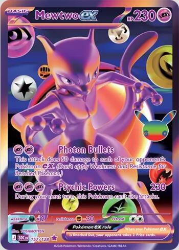 Mewtwo ex 157 — 30th Celebration