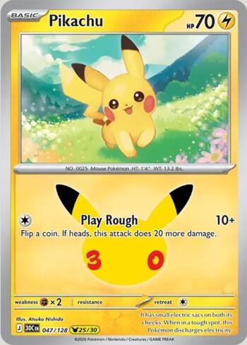 Pikachu 047 — 30th Celebration