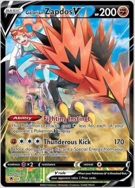 Galarian Zapdos-V (TG19/TG30)