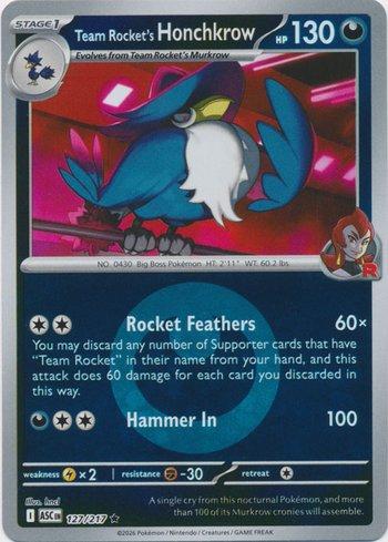 Team Rocket's Honchkrow (127E/217)