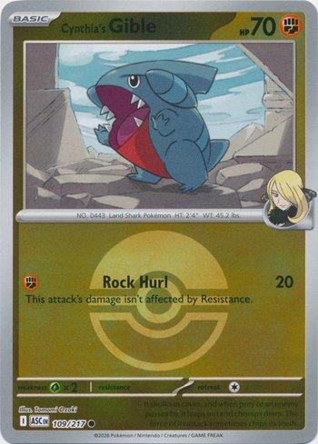 Cynthia's Gible (109P/217)
