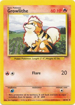Growlithe (28/102)