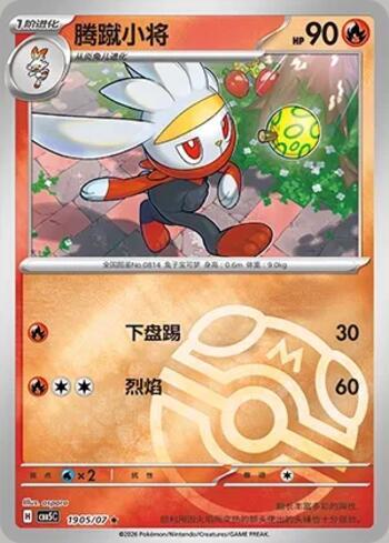 Raboot (Master Ball Holo) (1905-07/196)