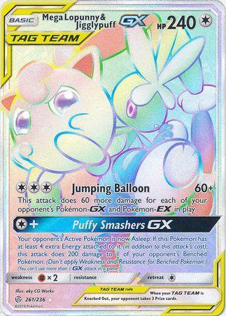 Mega Lopunny &amp; Jigglypuff-GX (261/236)