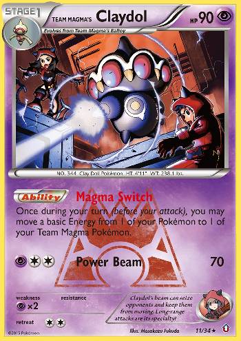 Claydol da Equipe Magma / Team Magma
