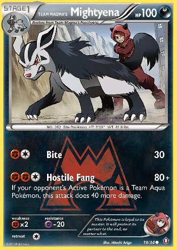 Mightyena da Equipe Magma / Team Magma