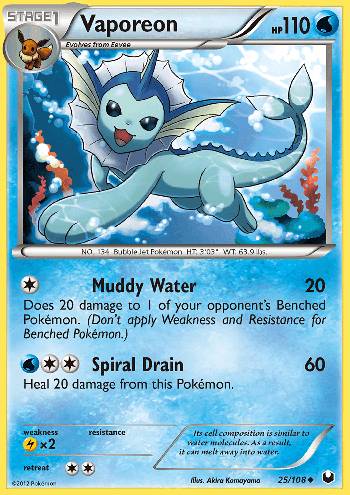 Vaporeon (25/108)