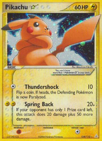 Pikachu Star (104/110)