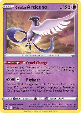 Articuno de Galar / Galarian Articuno (63/203) 63