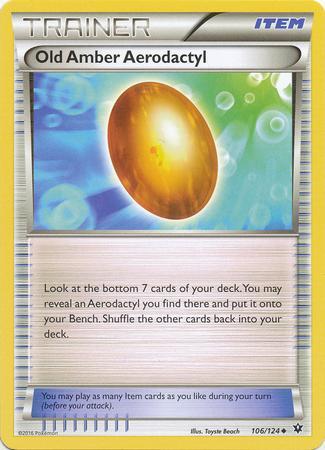 Old Amber Aerodactyl (106/124)