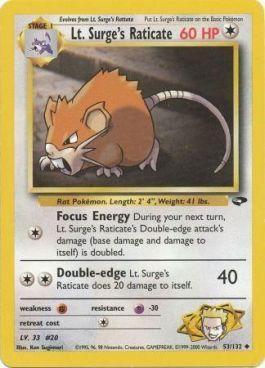Lt. Surge's Raticate (53/132)