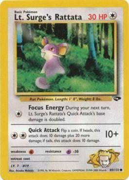 Lt. Surge's Rattata (85/132)