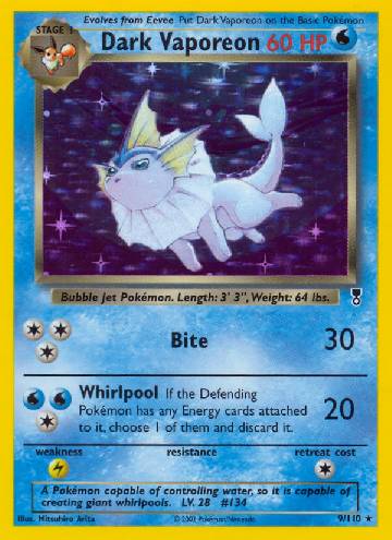 Dark Vaporeon (9/110)