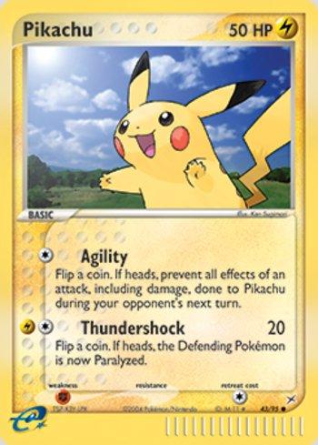 Pikachu (Reverse Holo) (43b/95)