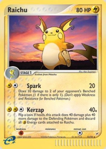 Raichu (Reverse Holo) (13b/95)