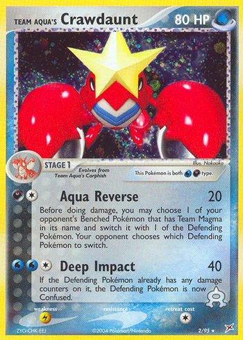Team Aqua's Crawdaunt (2/95)