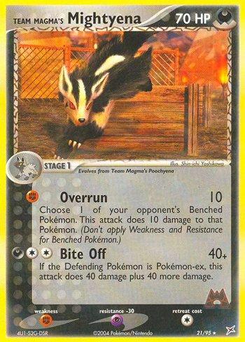 Team Magma's Mightyena (21/95)