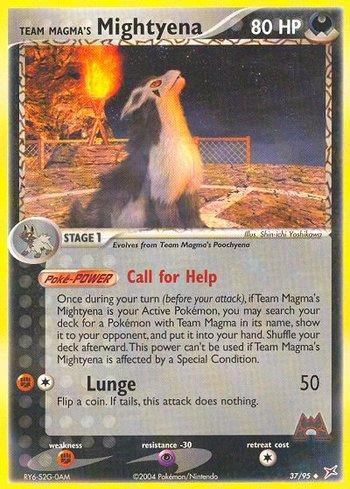Team Magma's Mightyena (37/95)