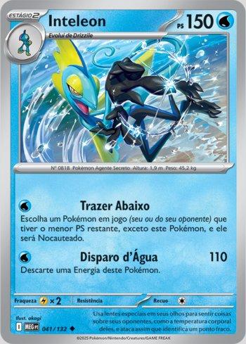 Carta Inteleon (041/132) do set Megaevolução — Pokémon TCG | Bynx