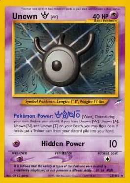 Unown W (29/105)