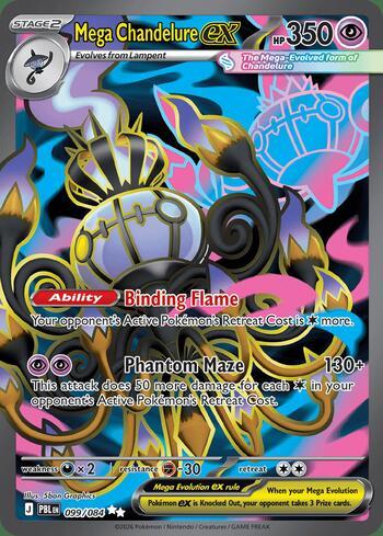 Mega Chandelure ex 099 — Pitch Black