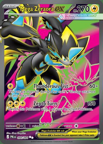 Mega Zeraora ex 098 — Pitch Black