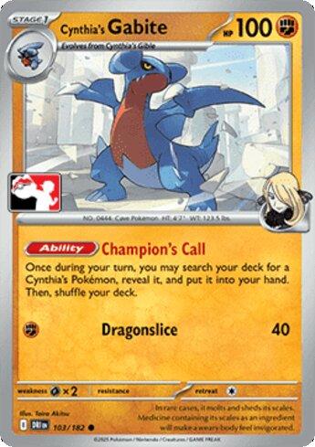 Cynthia's Gabite (103/90)