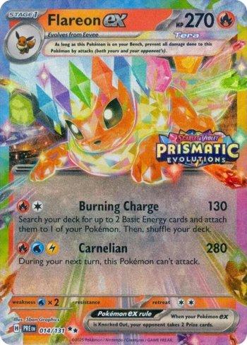 Flareon ex (Prismatic Evolutions Stamp) — Promos