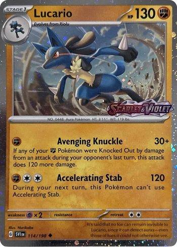 Lucario (Scarlet &amp; Violet Stamp)