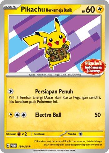 Pikachu Berkemeja Batik [154]