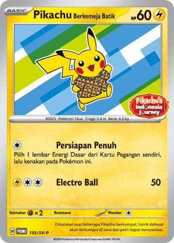 Pikachu Berkemeja Batik [155]