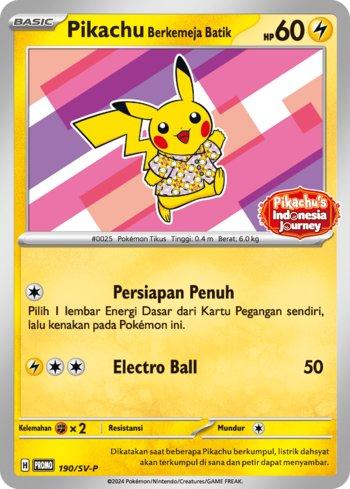 Pikachu Berkemeja Batik [190]
