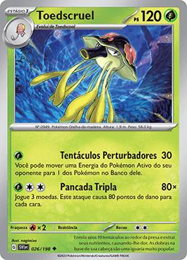 Toedscruel (026/198) — Escarlate e Violeta