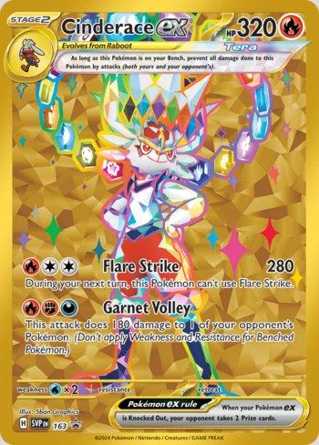 Cinderace ex 163 — Escarlate e Violeta Promos