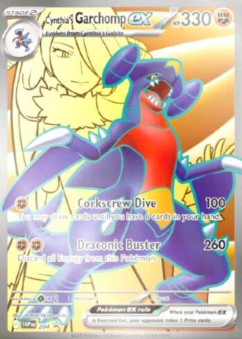 Cynthia's Garchomp ex 204 — Escarlate e Violeta Promos