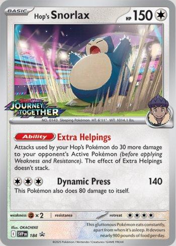 Hop's Snorlax 184 — Escarlate e Violeta Promos