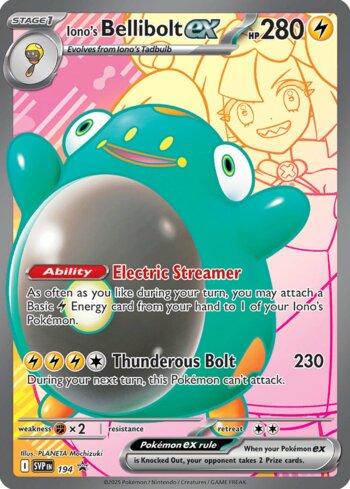 Iono's Bellibolt ex 194 — Escarlate e Violeta Promos