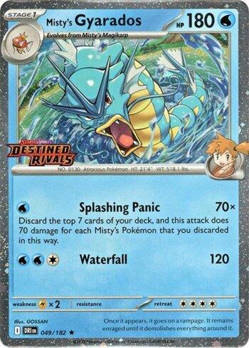 Misty's Gyarados (Pre Release) 049b — Escarlate e Violeta Promos