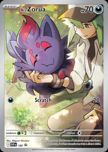 N's Zorua 189 — Escarlate e Violeta Promos