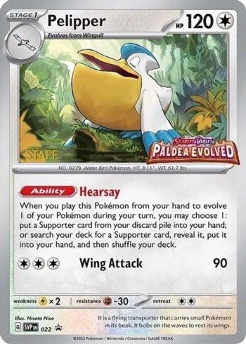 Pelipper [Staff] 022b — Escarlate e Violeta Promos