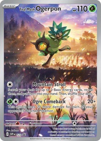 Teal Mask Ogerpon 123 — Escarlate e Violeta Promos