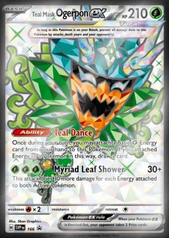 Teal Mask Ogerpon ex 166 — Escarlate e Violeta Promos