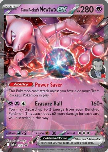 Team Rocket's Mewtwo ex 205 — Escarlate e Violeta Promos