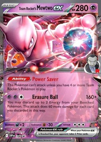 Team Rocket's Mewtwo ex 216 — Escarlate e Violeta Promos
