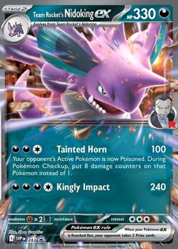 Team Rocket's Nidoking ex 217 — Escarlate e Violeta Promos