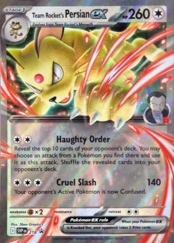 Team Rocket's Persian ex 218 — Escarlate e Violeta Promos